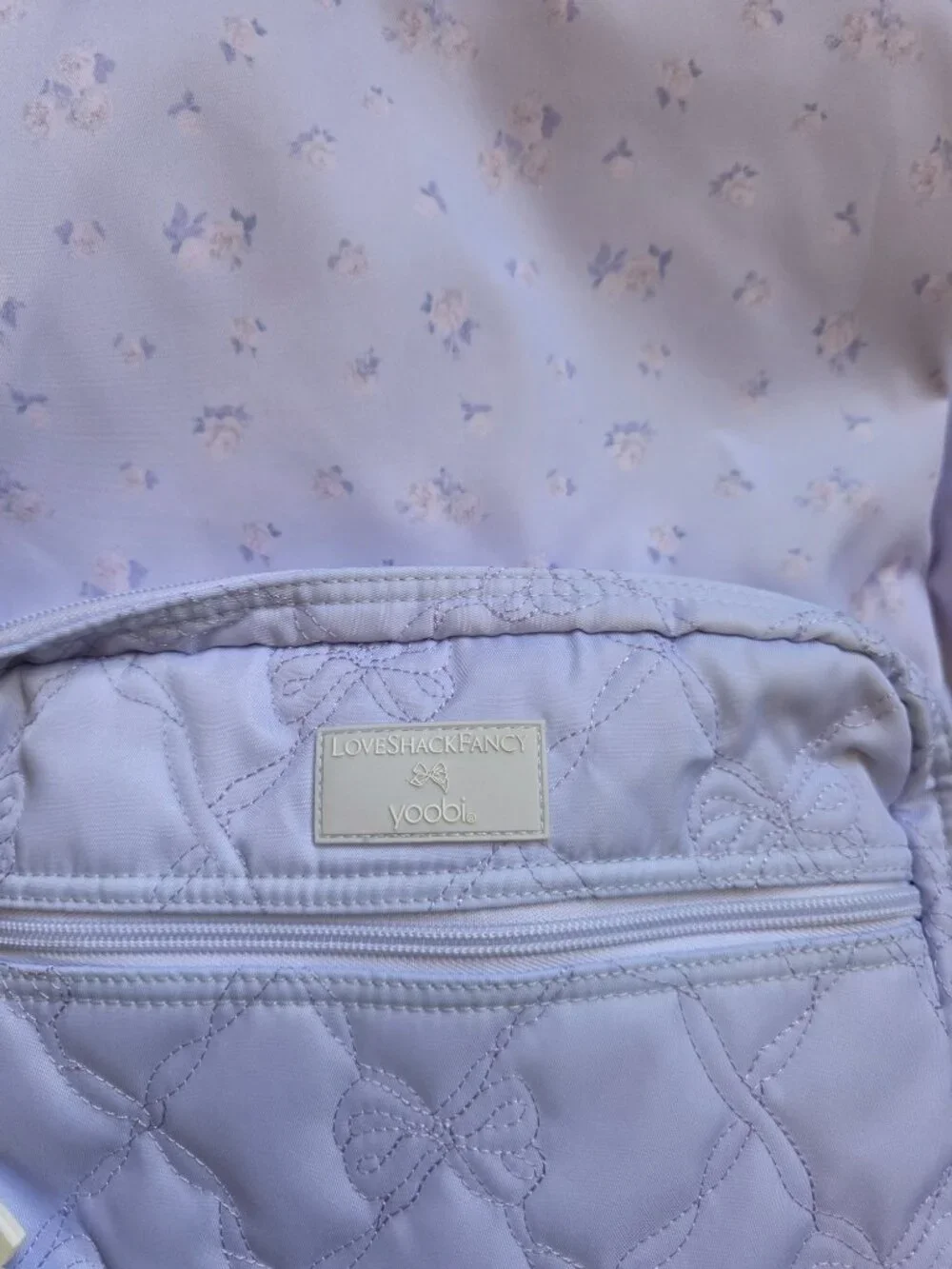 LoveShackFancy Target Yoobi Blue backpack lunch bag Everblooming Rosette 3 lot
